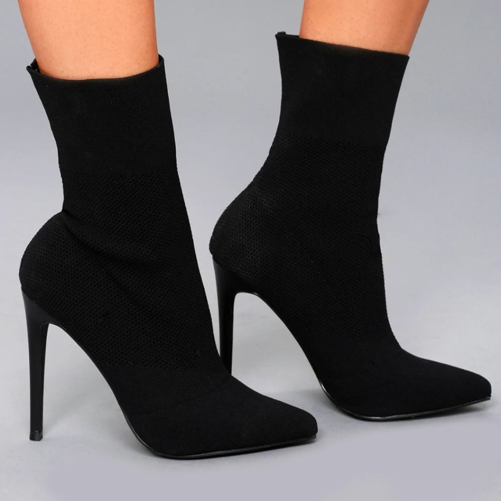 NWOT Steve Madden | Century Mid-Calf Sock Booties in Black